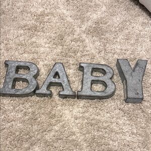 Metallic BABY Decorative Letters
